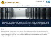 Tablet Screenshot of elementnetwrx.com